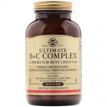 В комплекс Solgar Ultimate B+C Complex 90 Tabs В комплекс Solgar Ultimate B+C Complex 90 Tabs