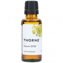 Комплекс Витамин D3+K2 Thorne Research Vitamin D/K2, 1 fl oz 30 ml