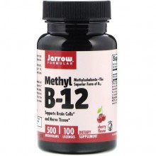 Витамин Б12 Jarrow Formulas Methyl B-12 500 mcg 100 Lozenges Cherry Flavor