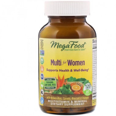 Витаминно-минеральный комплекс MegaFood Multi for Women 120 Tabs Витаминно-минеральный комплекс MegaFood Multi for Women 120 Tabs