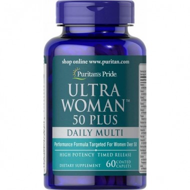 Витаминно-минеральный комплекс Puritan's Pride Ultra Woman 50 Plus Multi-Vitamin 60 Caplets Витаминно-минеральный комплекс Puritan's Pride Ultra Woman 50 Plus Multi-Vitamin 60 Caplets