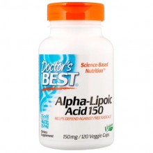 Альфа-липоевая кислота Doctor's Best Alpha-Lipoic Acid 150 mg 120 Veg Caps DRB-00104 Альфа-липоевая кислота Doctor's Best Alpha-Lipoic Acid 150 mg 120 Veg Caps DRB-00104