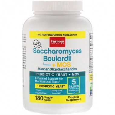 Сахаромицеты Буларди Jarrow Formulas Saccharomyces Boulardii + MOS 5 Billion 180 Veg Caps JRW-03029