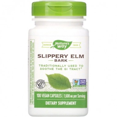 Комплекс для пищеварения Nature's Way Slippery Elm Bark 400 mg 100 Veg Caps NWY-17100