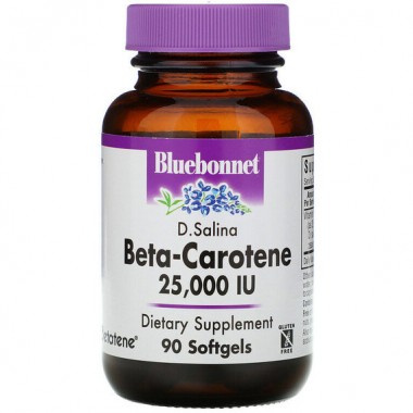 Витамин A Bluebonnet Nutrition Natural Beta-Carotene, 25,000 IU 90 Softgels