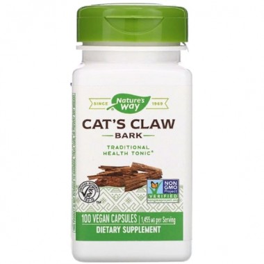 Кошачий коготь Nature's Way Cat's Claw Bark 1455 mg 100 Veg Caps NWY11450