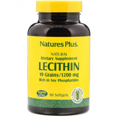 Лецитин Nature's Plus Lecithin 1200 mg 90 Softgels NTP4160