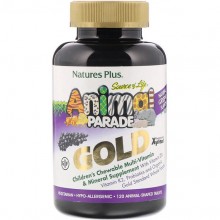Витаминно-минеральный комплекс Nature's Plus Animal Parade Gold 120 Tabs Natural Grape Flavor NTP29934