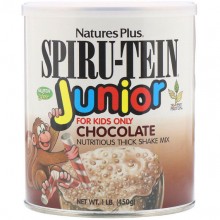 Суперфуд Nature's Plus Spiru-Tein Junior, Nutritious Thick Shake Mix, Chocolate, 1 lb 450 g /15 servings/ Chocolate NAP-45602 Суперфуд Nature's Plus Spiru-Tein Junior, Nutritious Thick Shake Mix, Chocolate, 1 lb 450 g /15 servings/ Chocolate NAP-45602