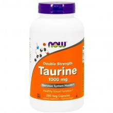Таурин NOW Foods Taurine, Double Strength 1000 mg 250 Veg Caps NF0143