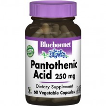 Пантотеновая кислота Bluebonnet Nutrition Pantothenic Acid (B5) 250 mg 60 Veg Caps BLB0468 Пантотеновая кислота Bluebonnet Nutrition Pantothenic Acid (B5) 250 mg 60 Veg Caps BLB0468