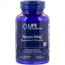 Микроэлемент Магний Life Extension Neuro-Mag, Magnesium L-Threonate 90 Veg Caps LEX16039 Микроэлемент Магний Life Extension Neuro-Mag, Magnesium L-Threonate 90 Veg Caps LEX16039