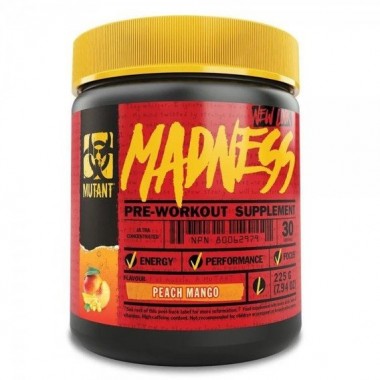 Комплекс до тренировки Mutant Madness 225 g /30 servings/ Peach Mango