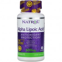 Альфа-липоевая кислота Natrol Alpha Lipoic Acid, Time Release 600 mg 45 Tabs NTL-05229