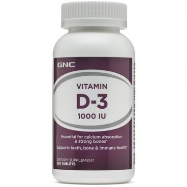 Витамин D для спорта GNC Vitamin D3 1000 IU 180 Tabs