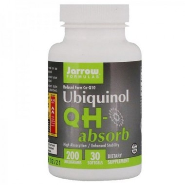 Коэнзим Jarrow Formulas Ubiquinol QH-Absorb 200 mg 30 Softgels