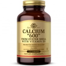 Микроэлемент Кальций Solgar Calcium "600" from Oyster Shell with Vitamin D3 120 Tabs