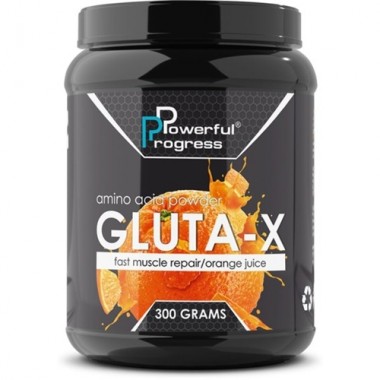 Глютамин для спорта Powerful Progress Gluta Х 300 g /30 servings/ Orange Глютамин для спорта Powerful Progress Gluta Х 300 g /30 servings/ Orange