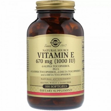 Витамин E Solgar Vitamin E 1000 IU 670 mg 100 Softgels