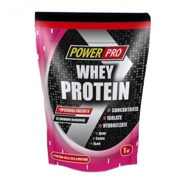 Протеин Power Pro Whey Protein 1000 g /25 servings/ Клубника
