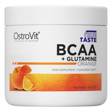Аминокомплекс для спорта OstroVit BCAA + Glutamine 200 g /20 servings/ Orange Аминокомплекс для спорта OstroVit BCAA + Glutamine 200 g /20 servings/ Orange