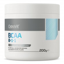 Аминокислота BCAA для спорта OstroVit BCAA 8-1-1 200 g /20 servings/ Lemon