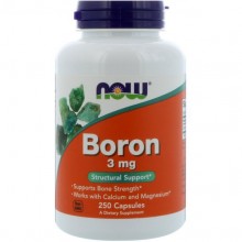 Микроэлемент Бор NOW Foods Boron 3 mg 250 Caps Микроэлемент Бор NOW Foods Boron 3 mg 250 Caps