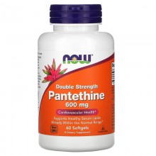 Пантотеновая кислота NOW Foods Pantethine 600 mg 60 Softgels Пантотеновая кислота NOW Foods Pantethine 600 mg 60 Softgels