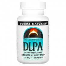 Фенилаланин Source Naturals DLPA 375 mg 120 Tabs Фенилаланин Source Naturals DLPA 375 mg 120 Tabs