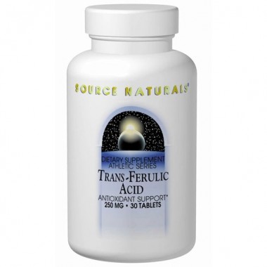 Антиоксидант Source Naturals Trans-Ferulic Acid 250 mg 30 Tabs