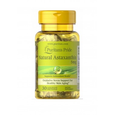 Астаксантин Puritan's Pride Astaxanthin 5 mg 30 Softgels
