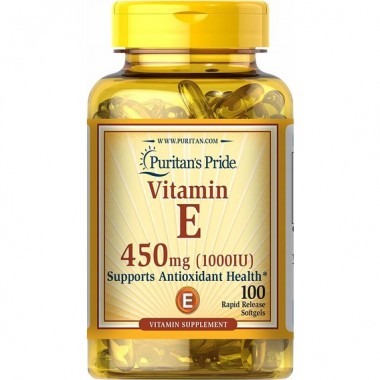 Витамин E Puritan's Pride Vitamin E 1000 IU 100 Softgels