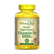 Витамин D Puritan's Pride Vitamin D3 1000 IU 200 Softgels