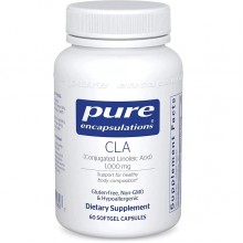 CLA для снижения веса Pure Encapsulations CLA 1000 mg 60 Caps PE-00560