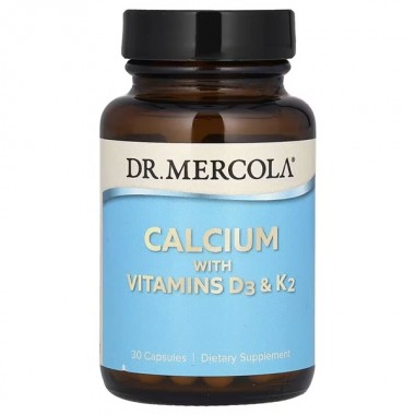 Витаминно-минеральный комплекс Dr. Mercola Calcium with Vitamins D3 & K2 30 Caps