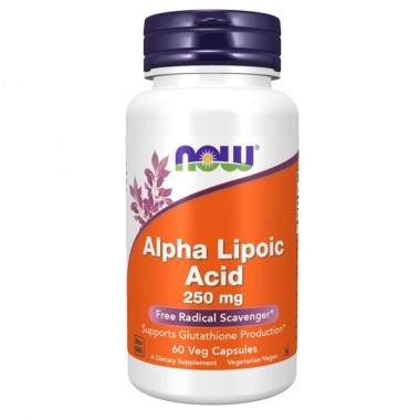 Альфа-липоевая кислота NOW Foods Alpha Lipoic Acid 250 mg 60 Veg Caps
