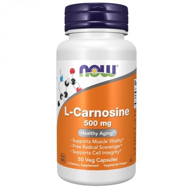 Карнозин NOW Foods Carnosine 500 mg 50 Veg Caps