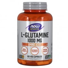 Глютамин NOW Foods L-Glutamine 1000 mg 120 Veg Caps