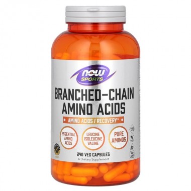 Аминокислота BCAA NOW Foods Branched Chain Amino Acids 240 Caps