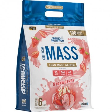 Гейнер Applied Nutrition Critical Mass Professional 6000 g /40 servings/ Strawberry Гейнер Applied Nutrition Critical Mass Professional 6000 g /40 servings/ Strawberry