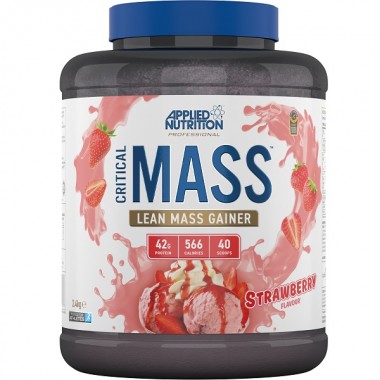 Гейнер Applied Nutrition Critical Mass Professional 2400 g /16 servings/ Strawberry Гейнер Applied Nutrition Critical Mass Professional 2400 g /16 servings/ Strawberry