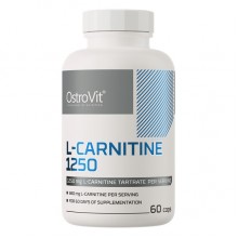 Жиросжигатель для спорта OstroVit L-Carnitine 1250 60 Caps Жиросжигатель для спорта OstroVit L-Carnitine 1250 60 Caps