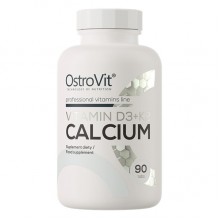 Витамин D3+K2 для спорта OstroVit Vitamin D3 + K2 Calcium 90 Tabs