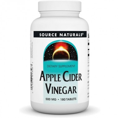 Яблочный уксус Source Naturals Apple Cider Vinegar 500 mg 180 Tabs