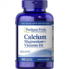 Микроэлемент Кальций Puritan's Pride Calcium Magnesium with Vitamin D 100 Caps
