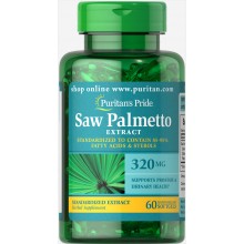Экстракты ягод сереноа Puritan's Pride Saw Palmetto Extract 320 mg 60 Caps