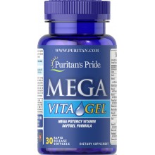 Витаминно-минеральный комплекс Puritan's Pride Mega Vita Gel 30 Softgels