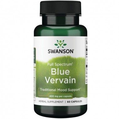 Вербена Swanson Full Spectrum Blue Vervain 400 mg 60 Caps