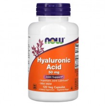 Комплекс для суставов NOW Foods Hyaluronic Acid with MSM 120 Veg Caps