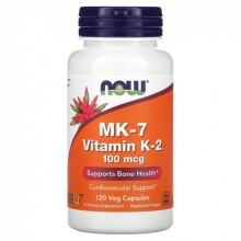 Витамин K NOW Foods Vitamin K-2 (MK7) 100 mcg 120 Veg Caps Витамин K NOW Foods Vitamin K-2 (MK7) 100 mcg 120 Veg Caps